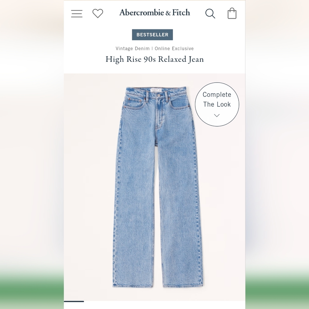 Abercrombie & Fitch Light Blue High Rise Jeans